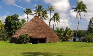 The chief case neer Fare Falaise, Lifou