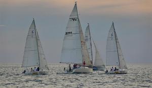 Sailboats Racing