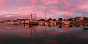 the commercial wharf at Port Moselle marina